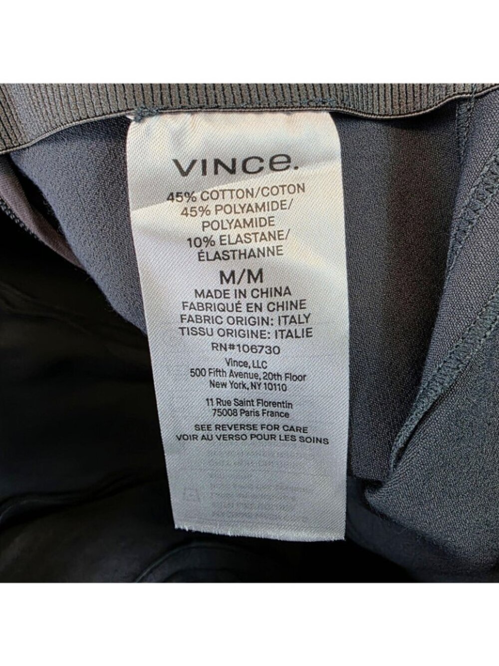 Vince Bobbi Pants Womens M Gray Knit Slim Ankle Side Zip Stretch Work Office - Picture 6 of 13